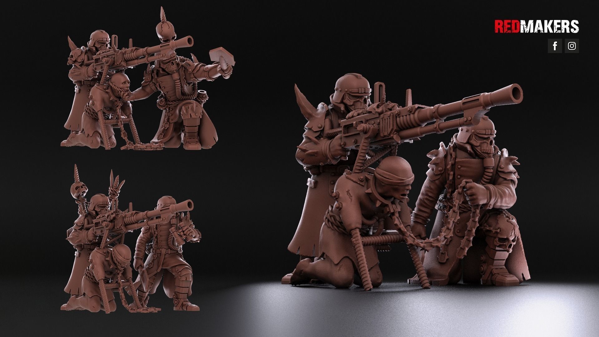 Renegade Death Division - Heavy Support Squad - Heretics 3D print model_5