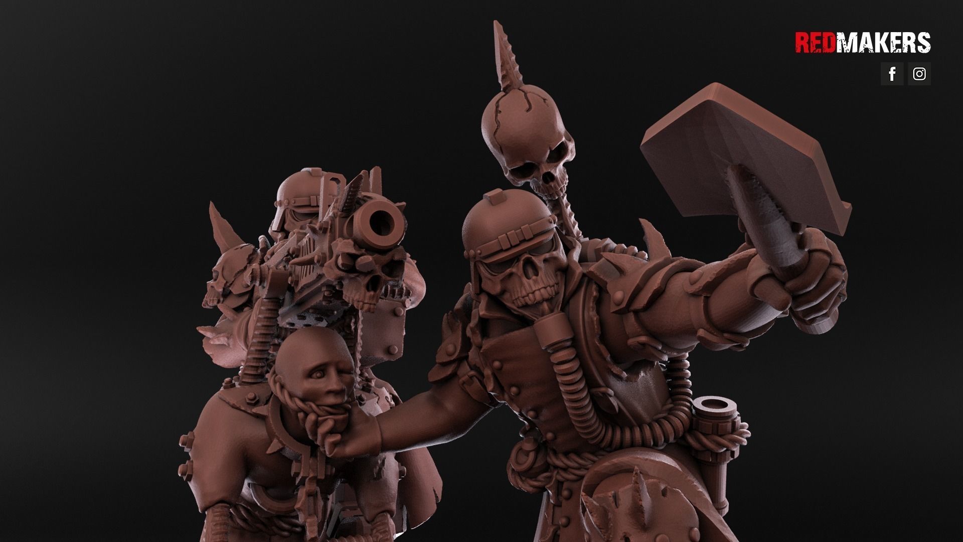 Renegade Death Division - Heavy Support Squad - Heretics 3D print model_11