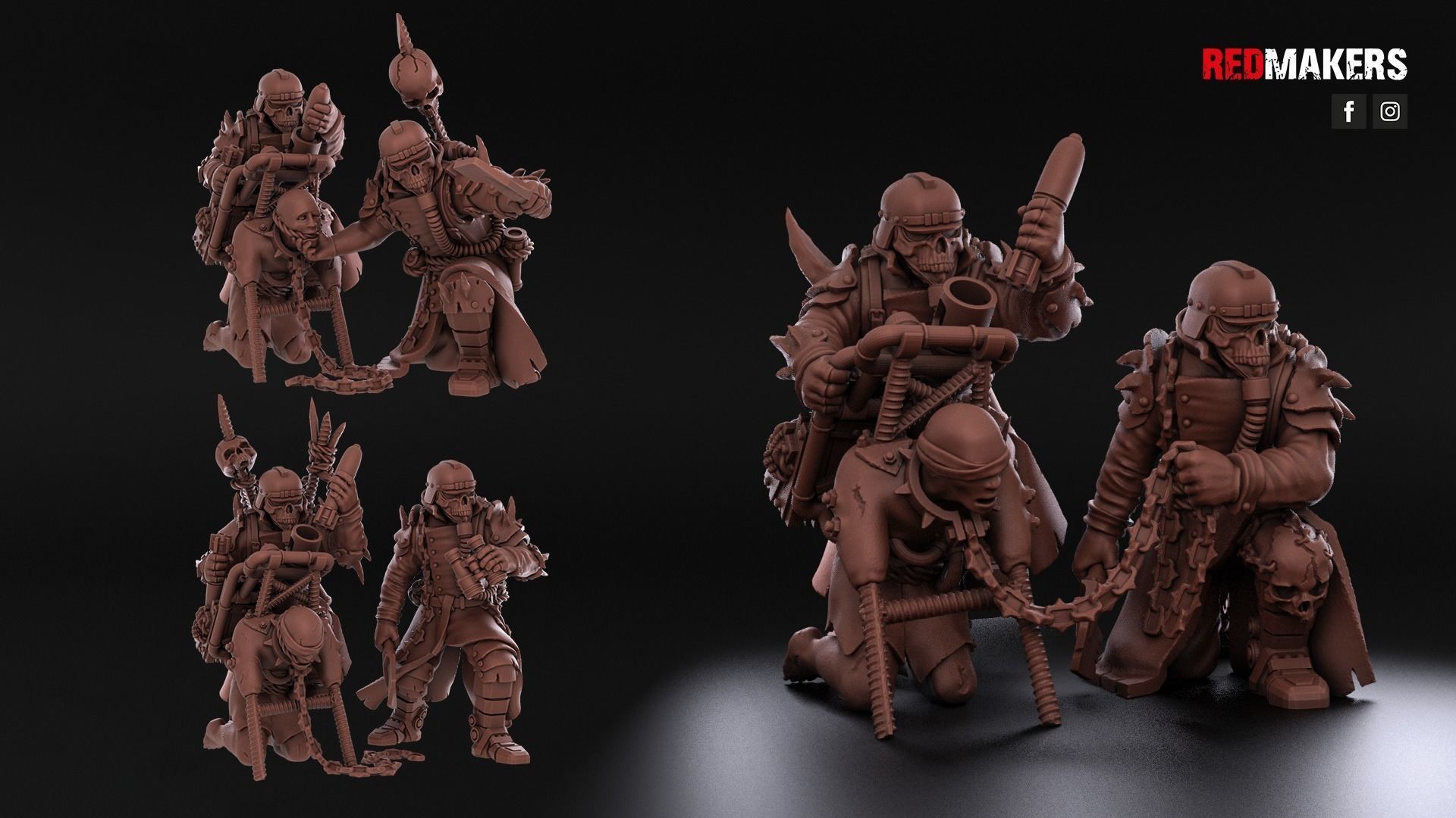 Renegade Death Division - Heavy Support Squad - Heretics 3D print model_8