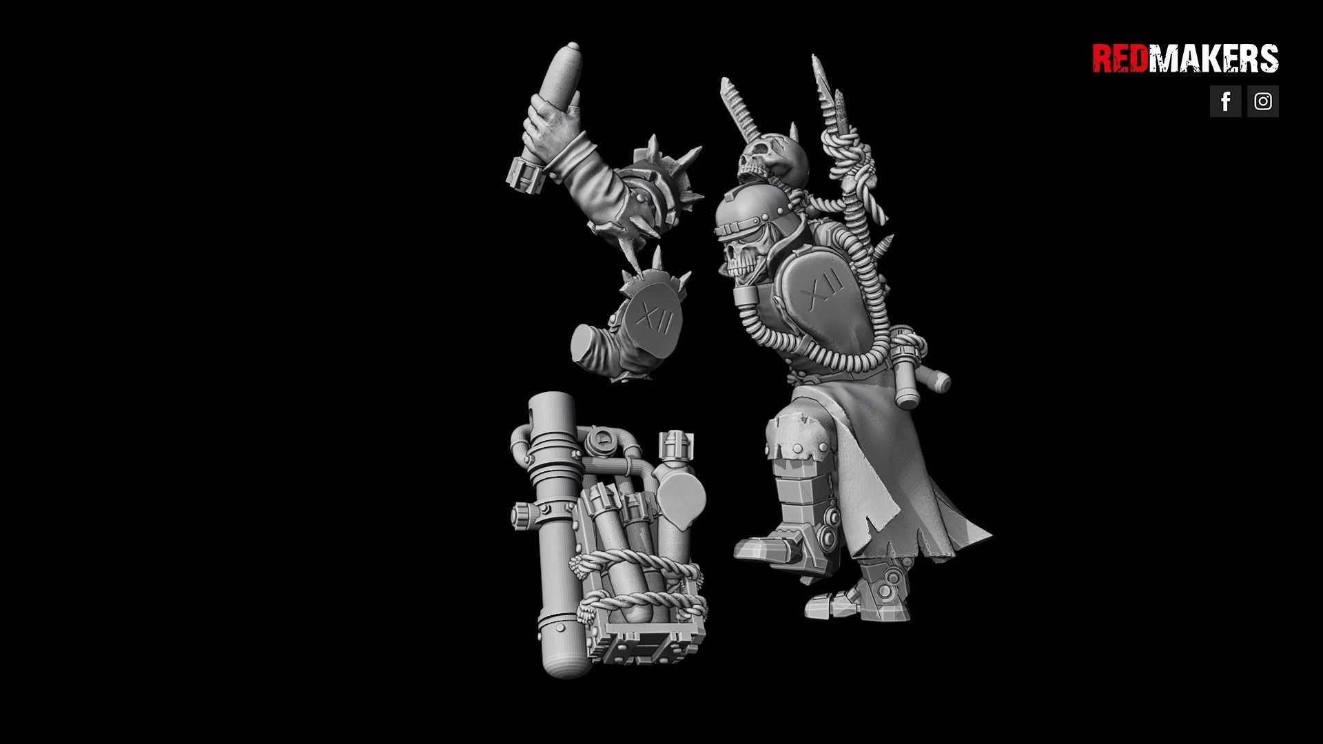 Renegade Death Division - Heavy Support Squad - Heretics 3D print model_34