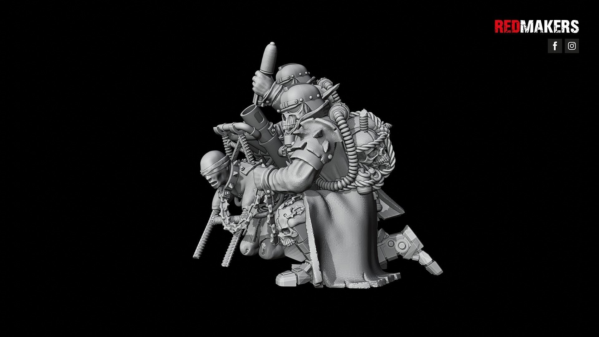 Renegade Death Division - Heavy Support Squad - Heretics 3D print model_31