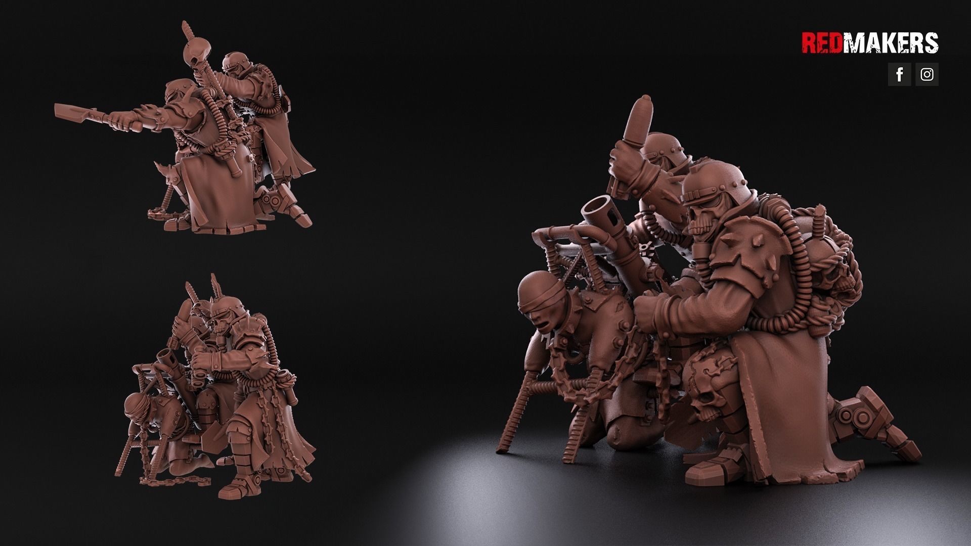 Renegade Death Division - Heavy Support Squad - Heretics 3D print model_9