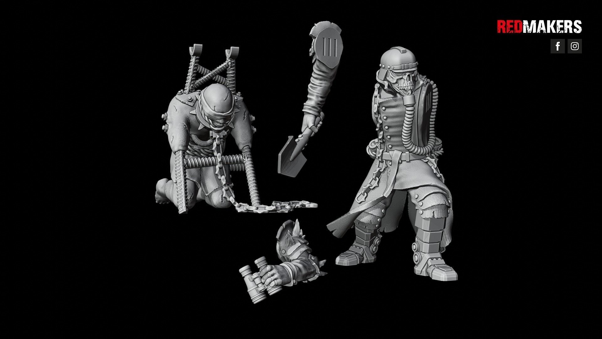 Renegade Death Division - Heavy Support Squad - Heretics 3D print model_39