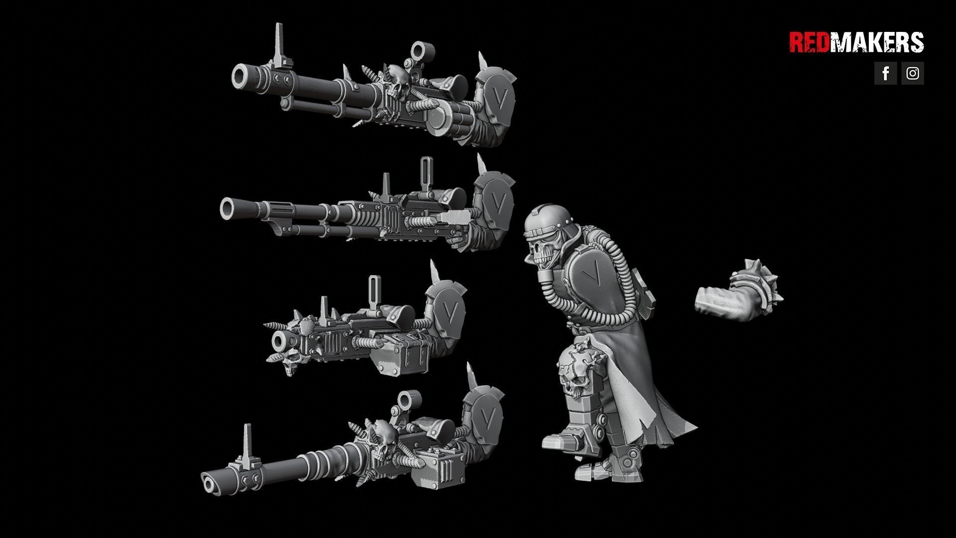 Renegade Death Division - Heavy Support Squad - Heretics 3D print model_19