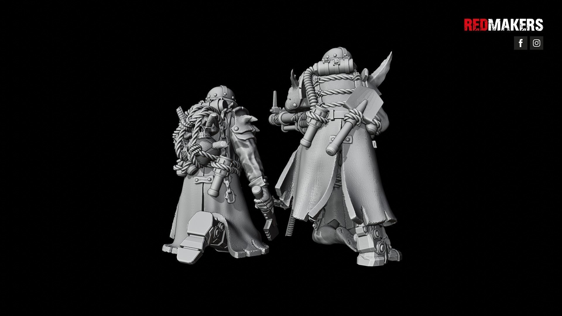 Renegade Death Division - Heavy Support Squad - Heretics 3D print model_16