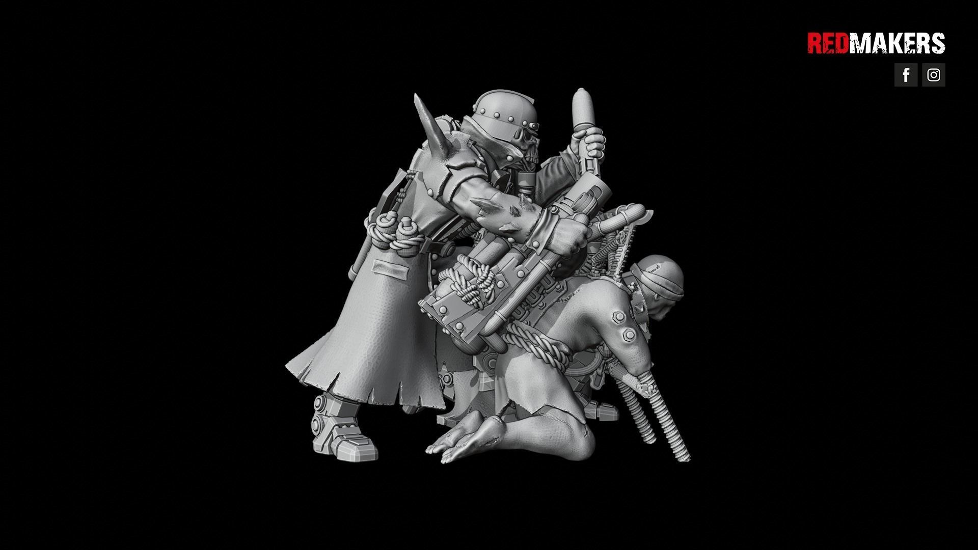 Renegade Death Division - Heavy Support Squad - Heretics 3D print model_29