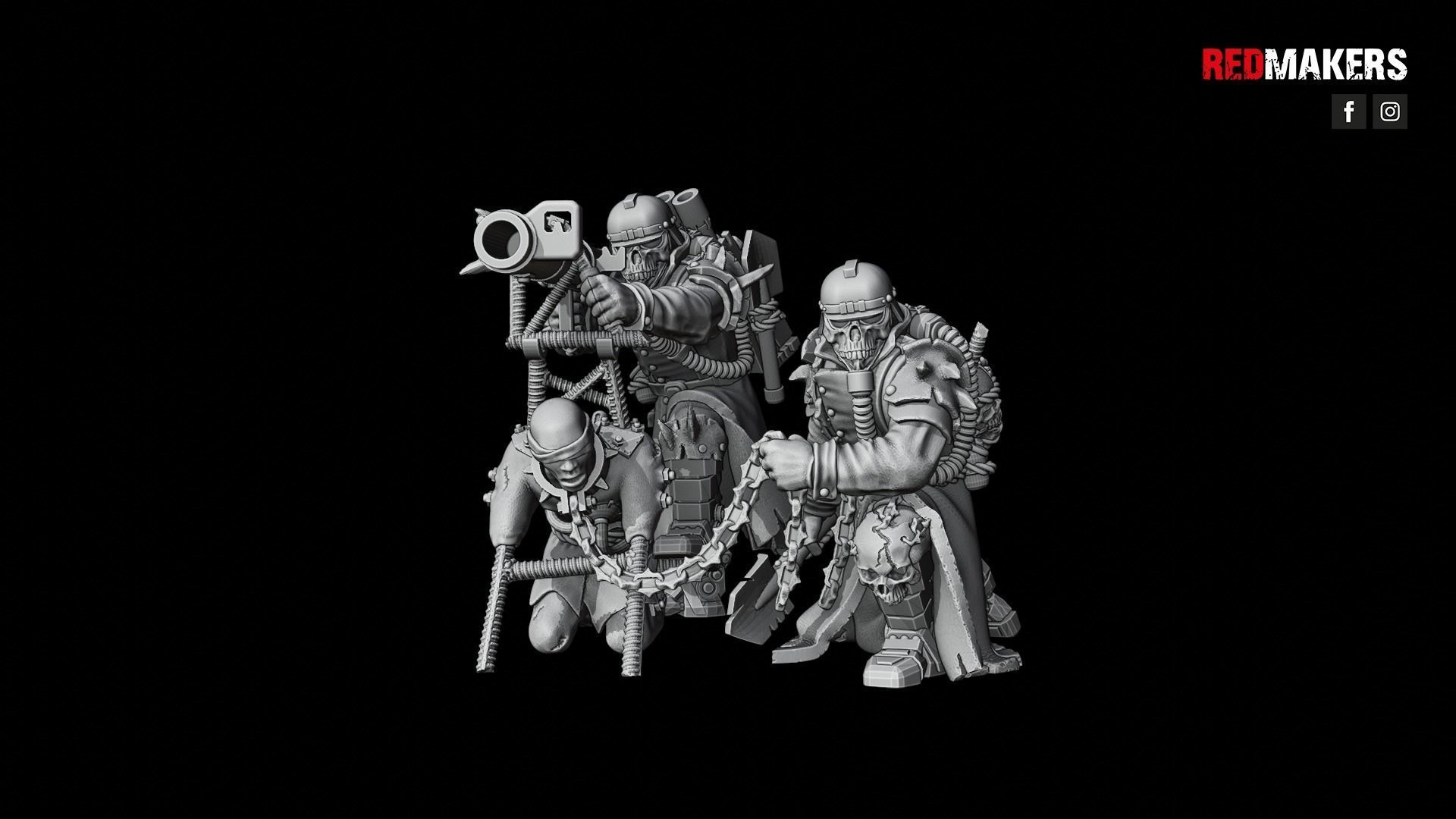 Renegade Death Division - Heavy Support Squad - Heretics 3D print model_21