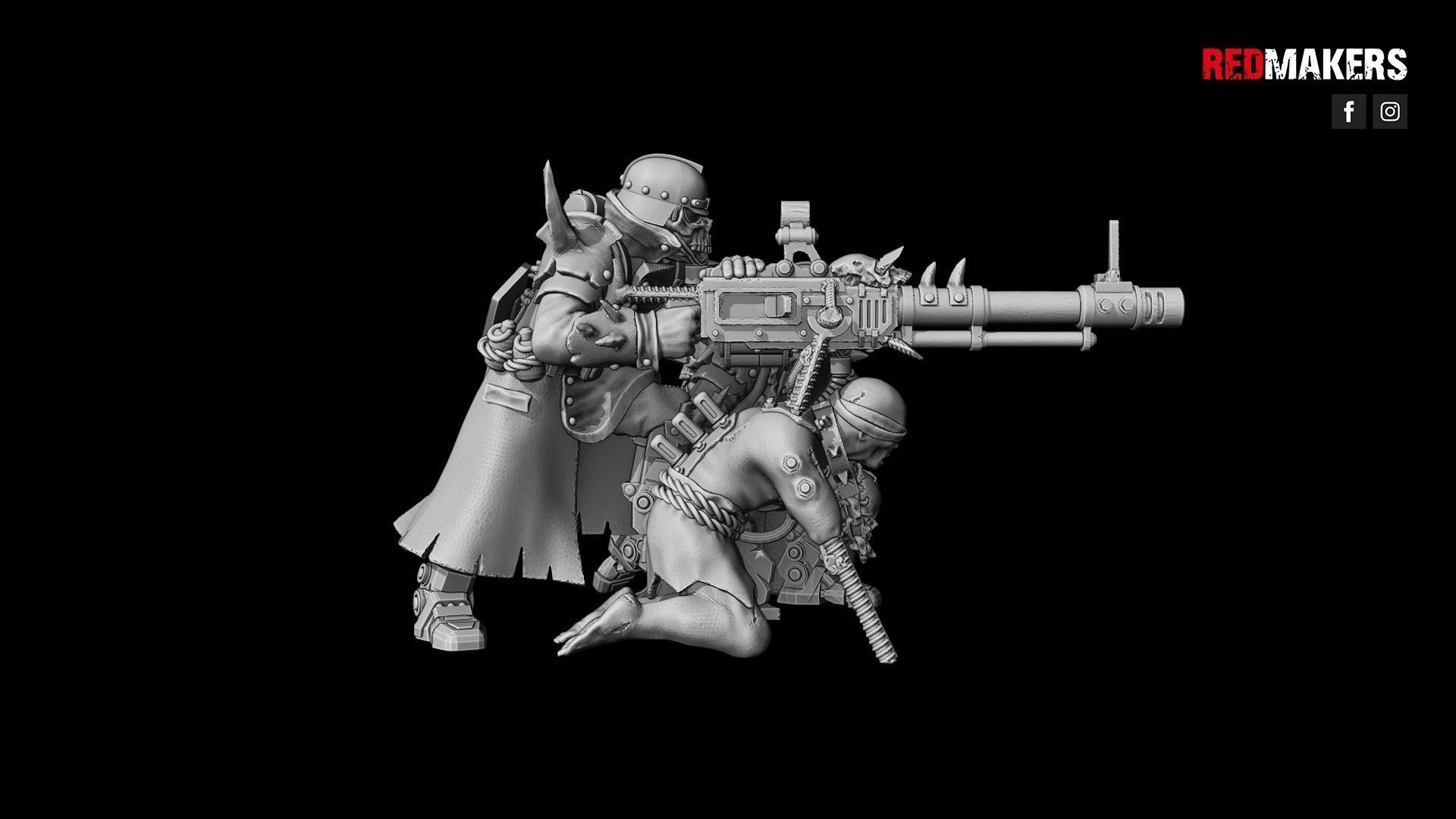 Renegade Death Division - Heavy Support Squad - Heretics 3D print model_15