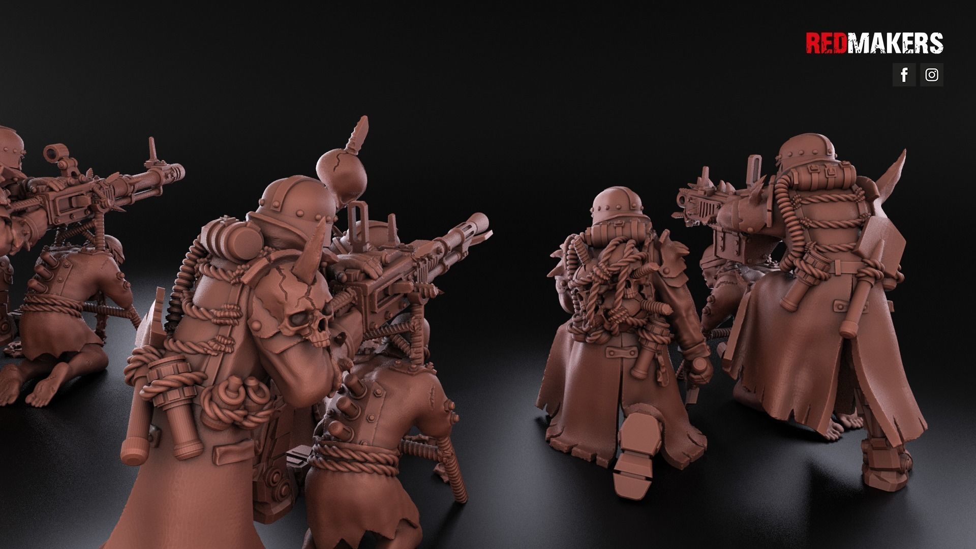 Renegade Death Division - Heavy Support Squad - Heretics 3D print model_12