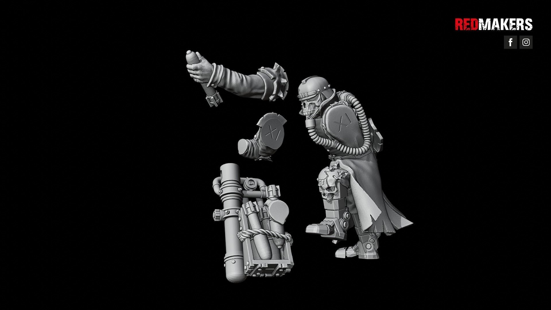 Renegade Death Division - Heavy Support Squad - Heretics 3D print model_33
