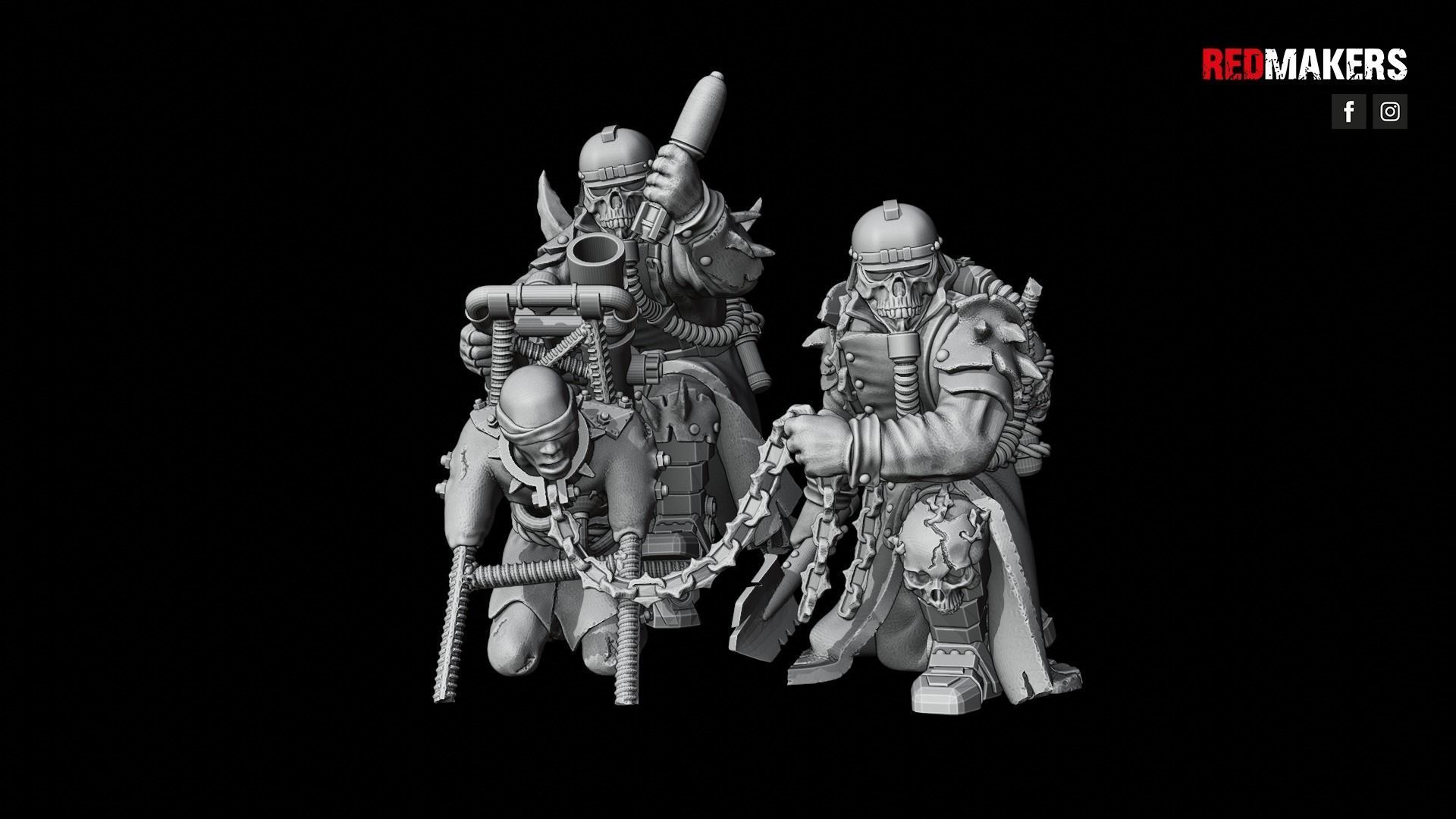 Renegade Death Division - Heavy Support Squad - Heretics 3D print model_28