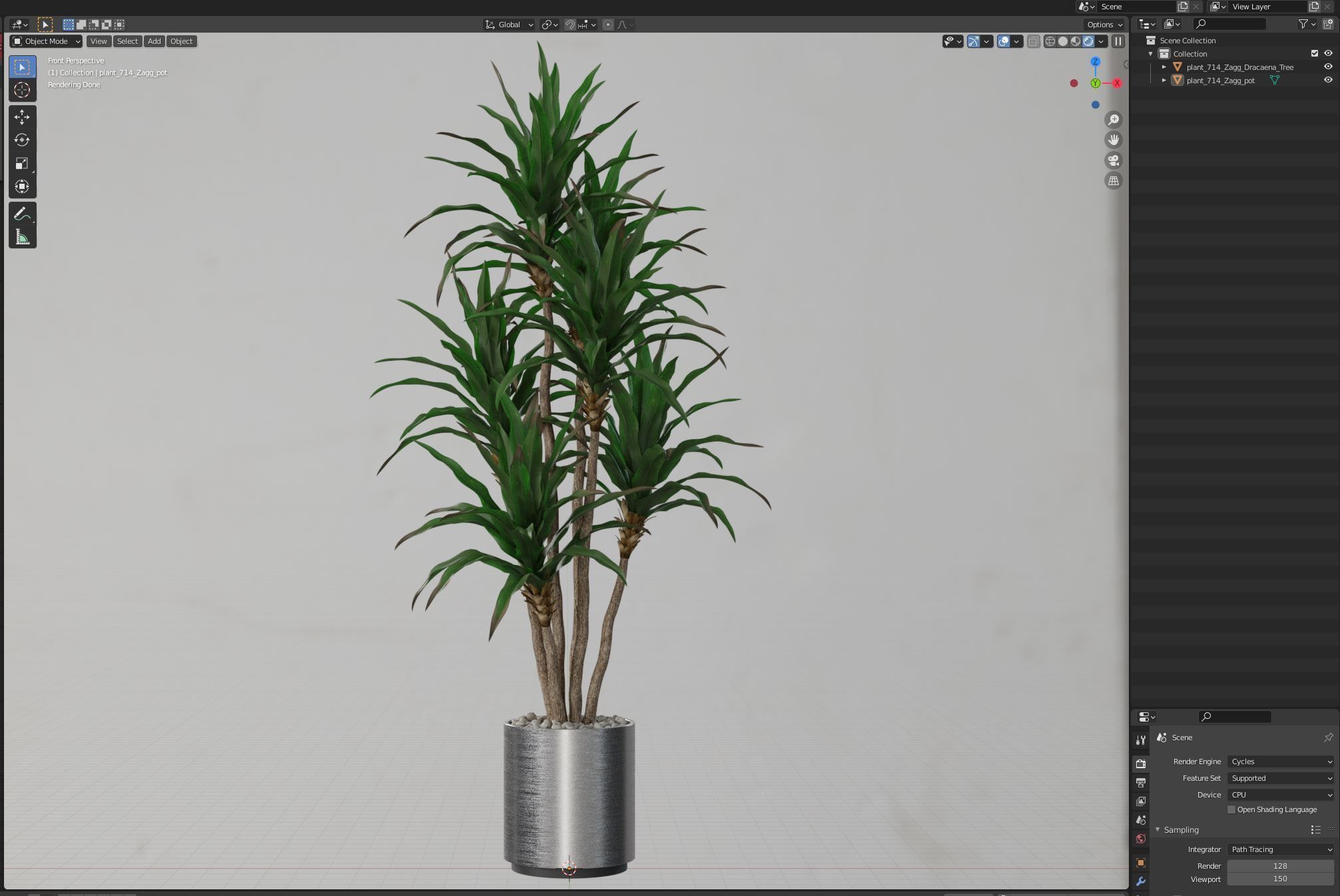 Plants collection 714 3D model_5