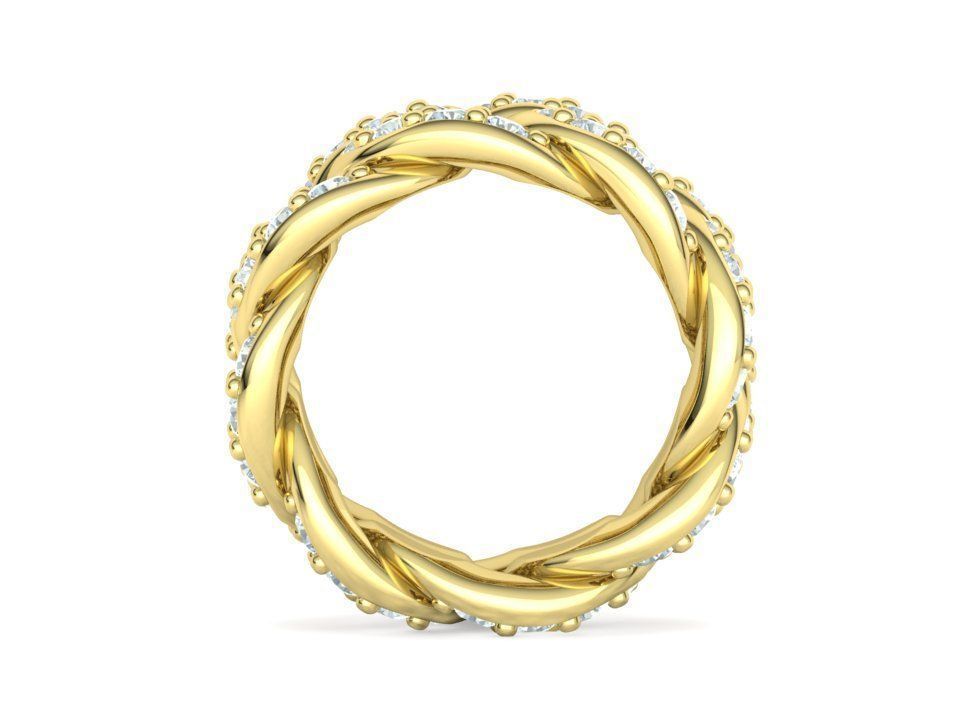 Cuban Link Ring Heavy Chain Ring 12mm wide 7US 3D print model_19