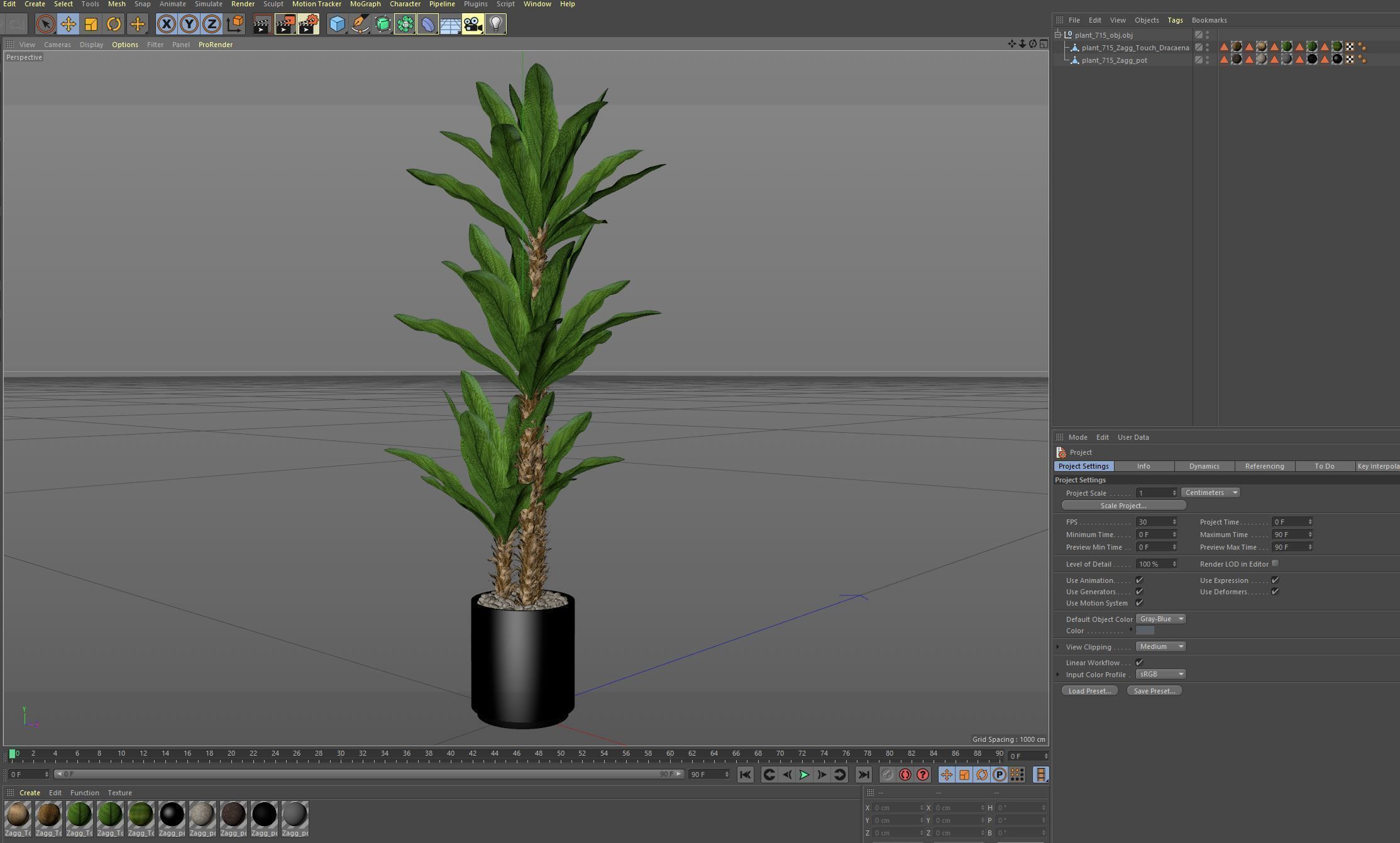 Plants collection 715 3D model_6