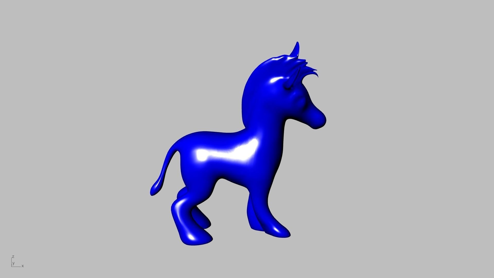 zebra toy stl verified  3D print model_3