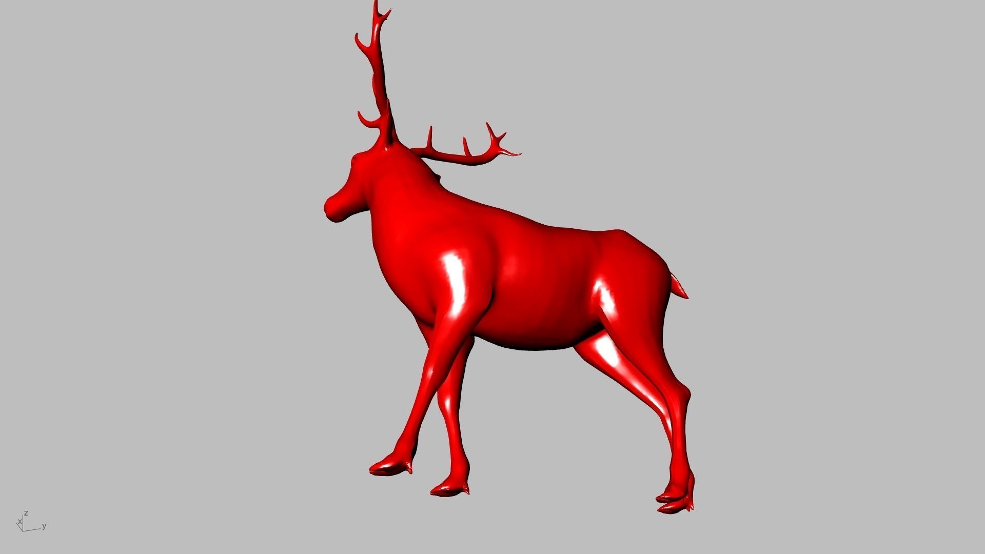 reindeer small stl verified  3D print model_8