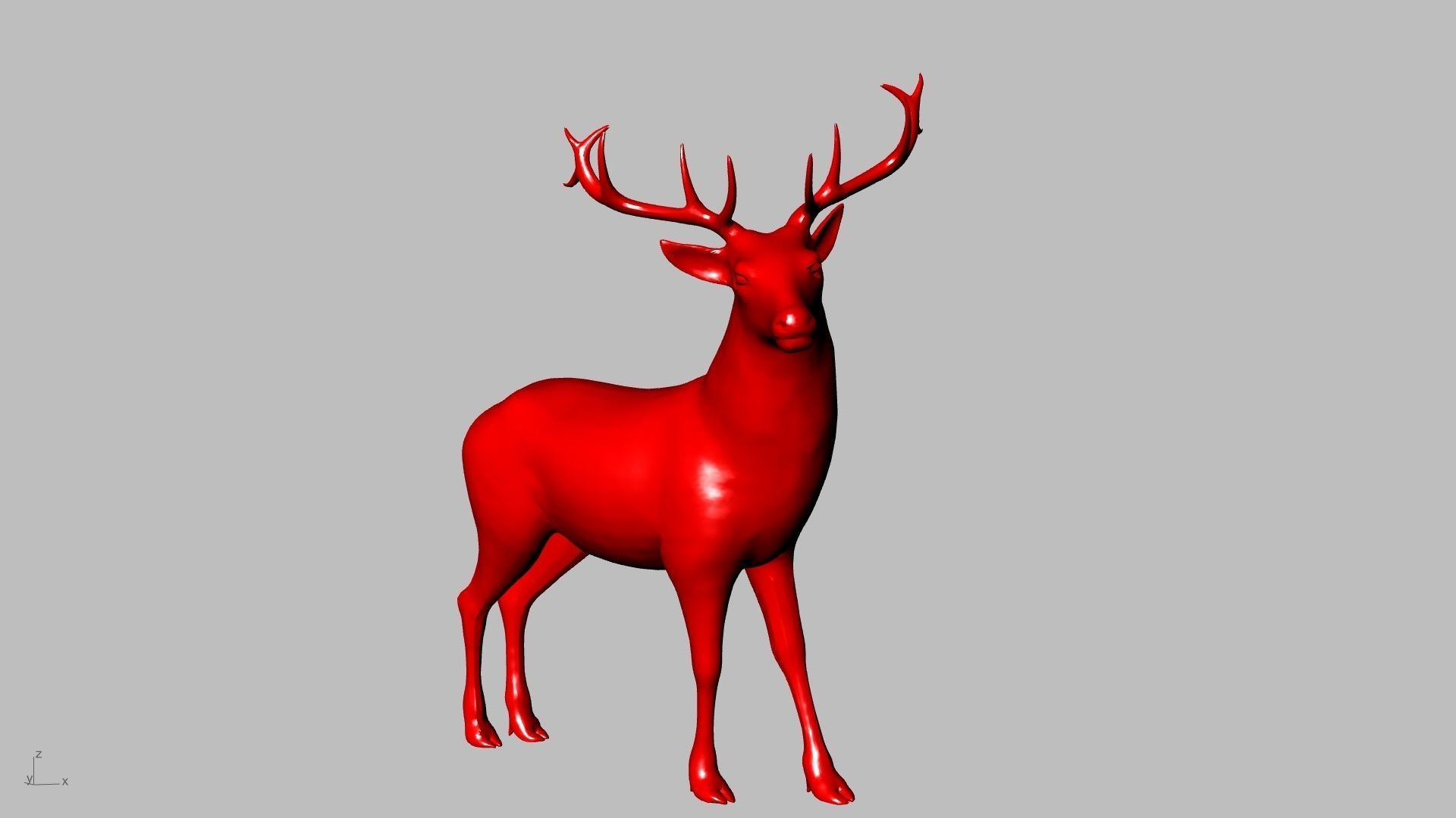 reindeer small stl verified  3D print model_12