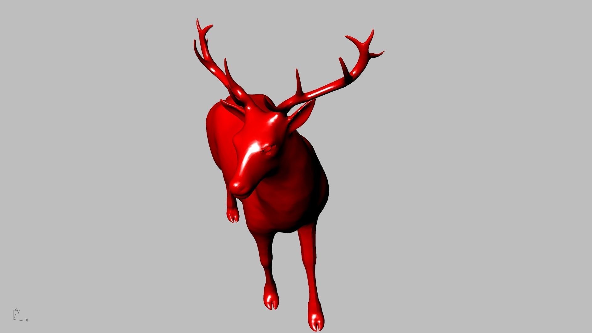 reindeer small stl verified  3D print model_15