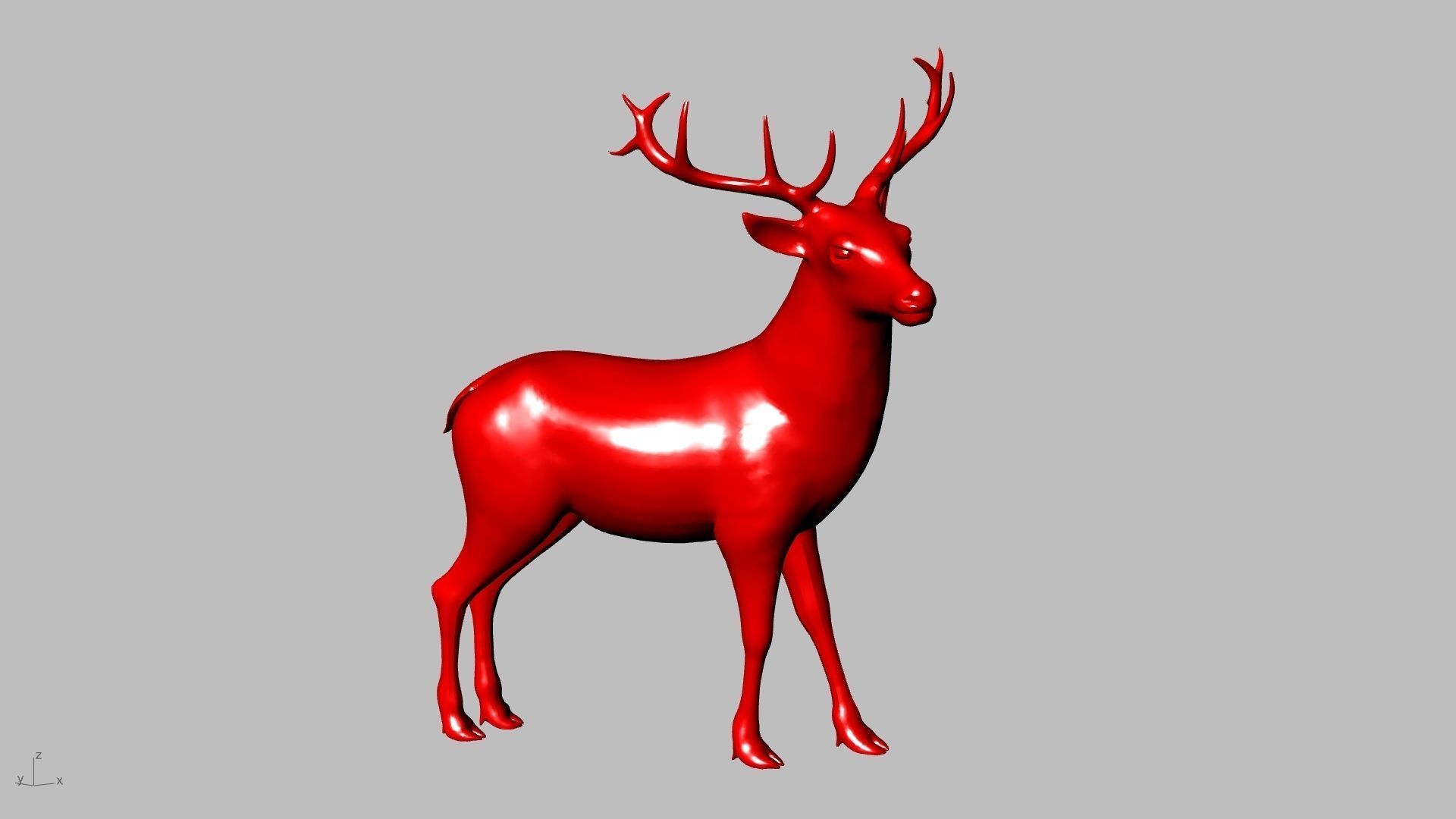 reindeer small stl verified  3D print model_1