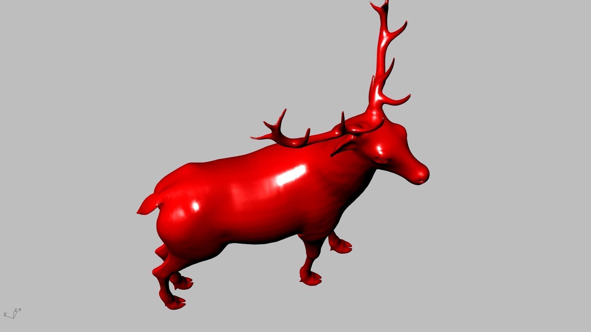 reindeer small stl verified  3D print model_16