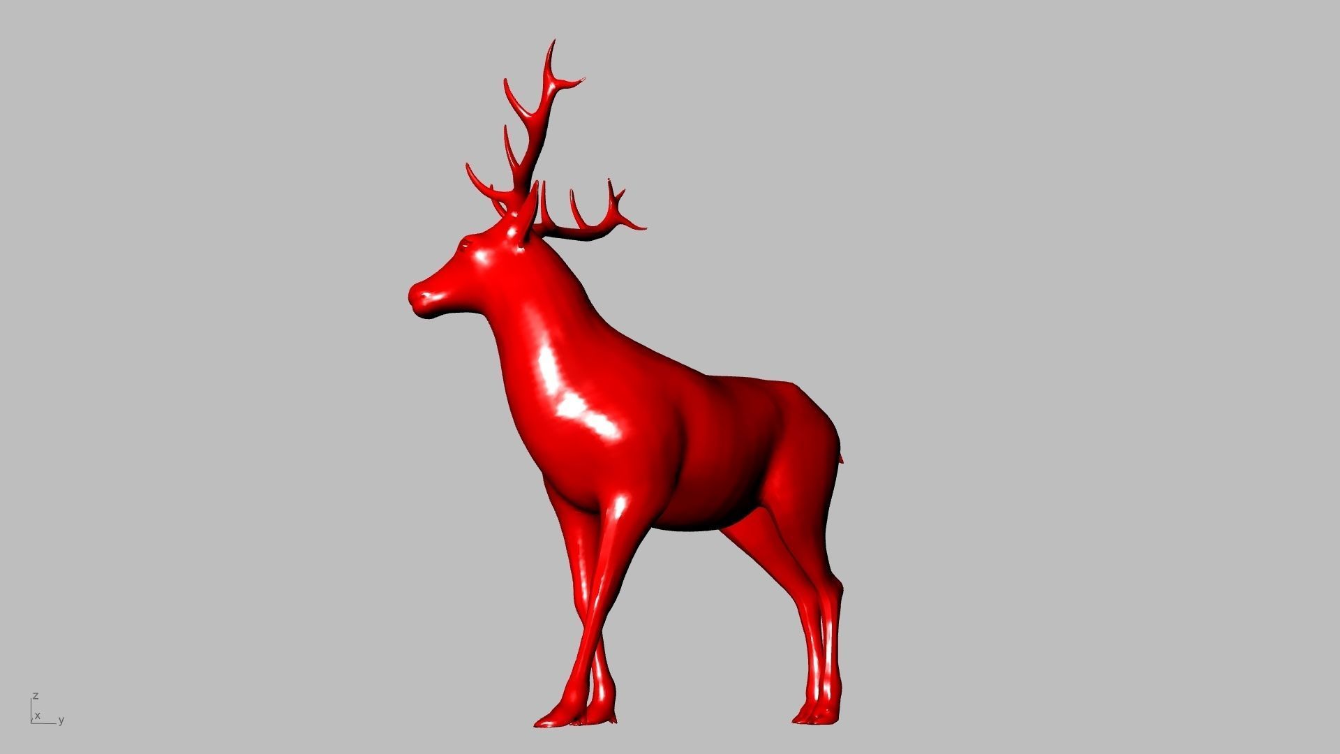 reindeer small stl verified  3D print model_14