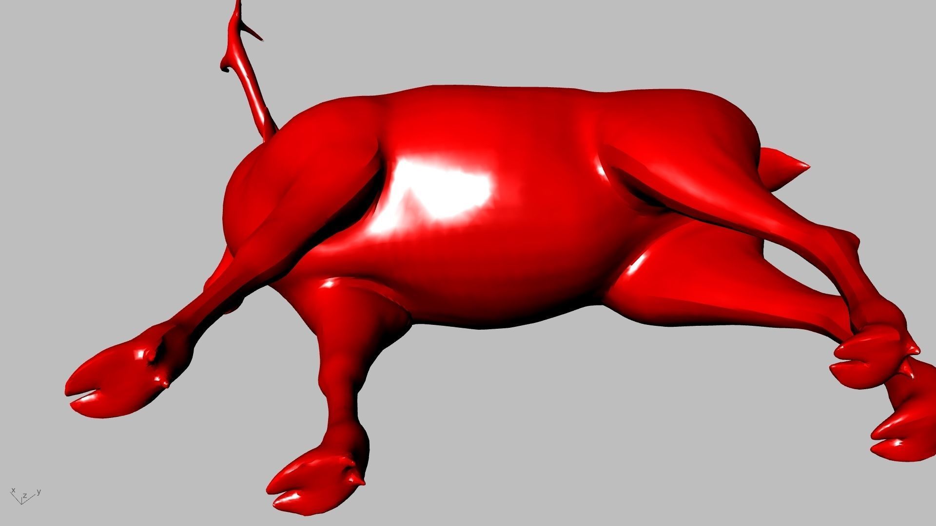 reindeer small stl verified  3D print model_9