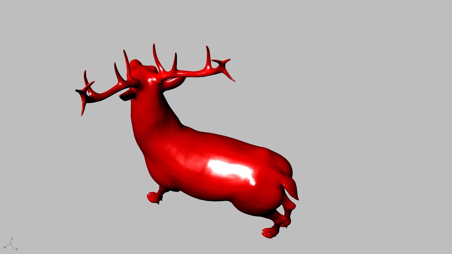 reindeer small stl verified  3D print model_17
