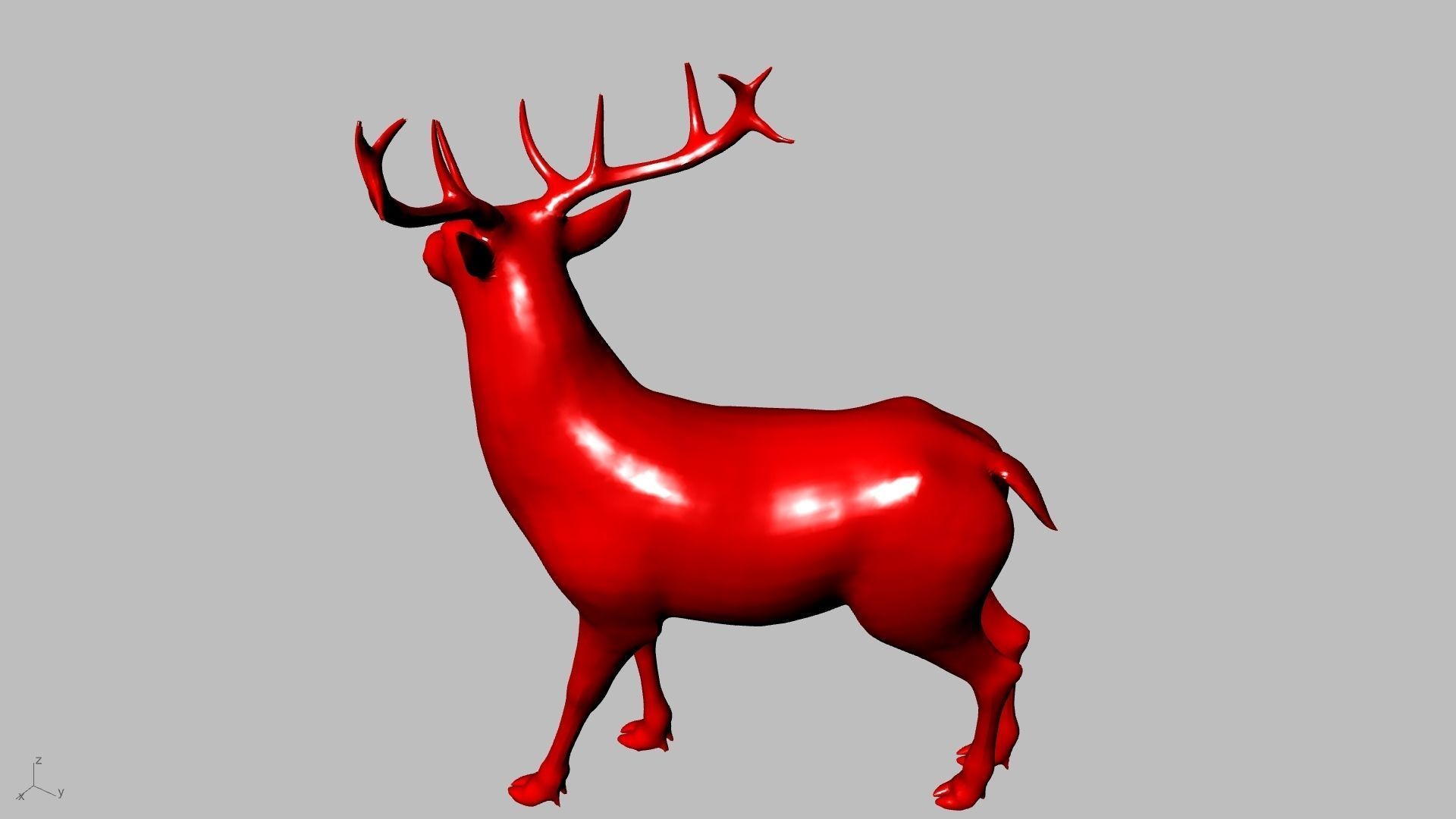 reindeer small stl verified  3D print model_7