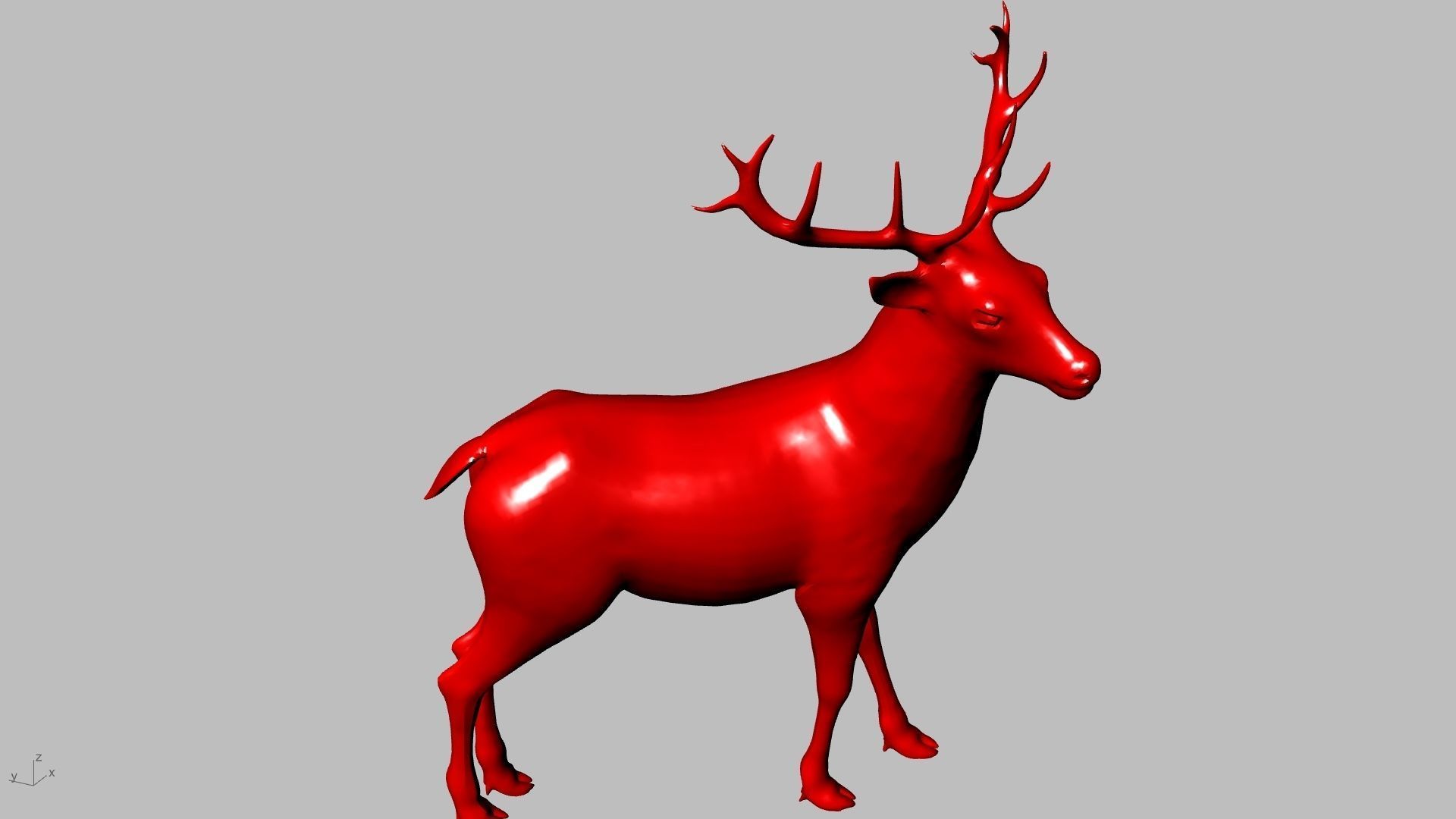 reindeer small stl verified  3D print model_6