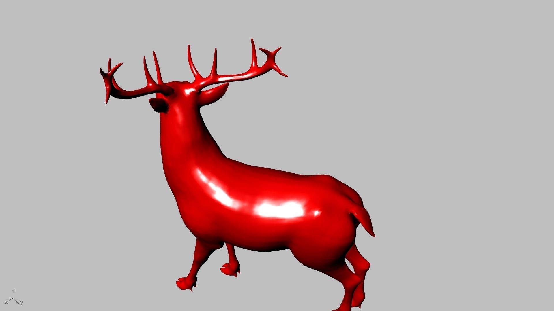 reindeer small stl verified  3D print model_18
