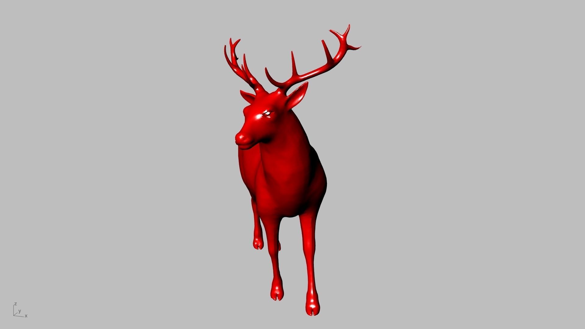 reindeer small stl verified  3D print model_2