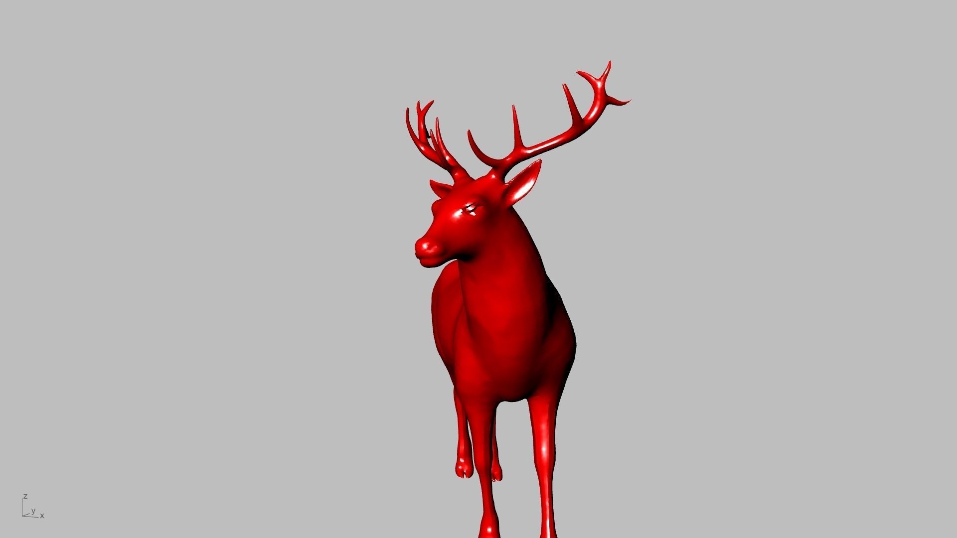 reindeer small stl verified  3D print model_5