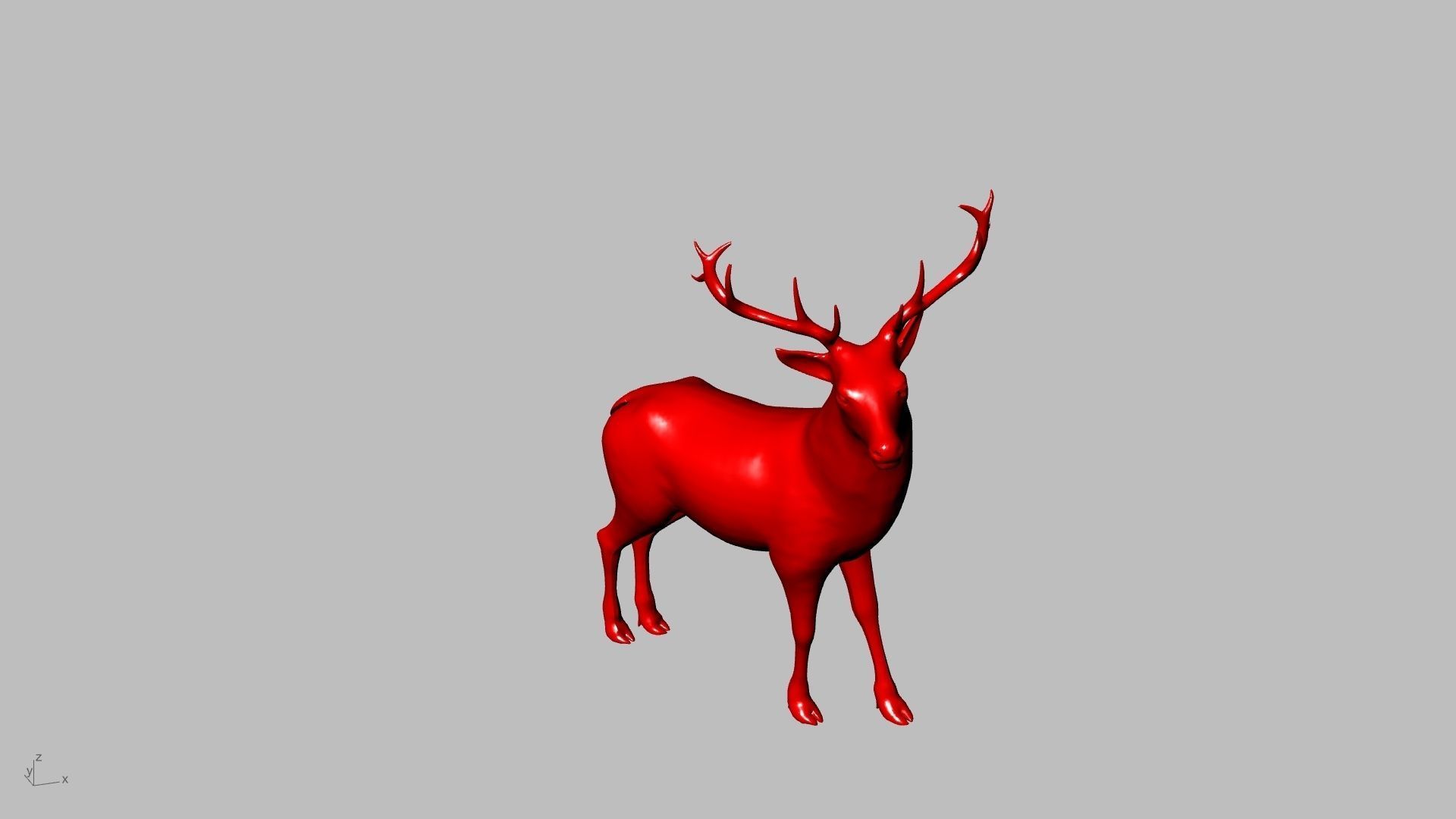 reindeer small stl verified  3D print model_4