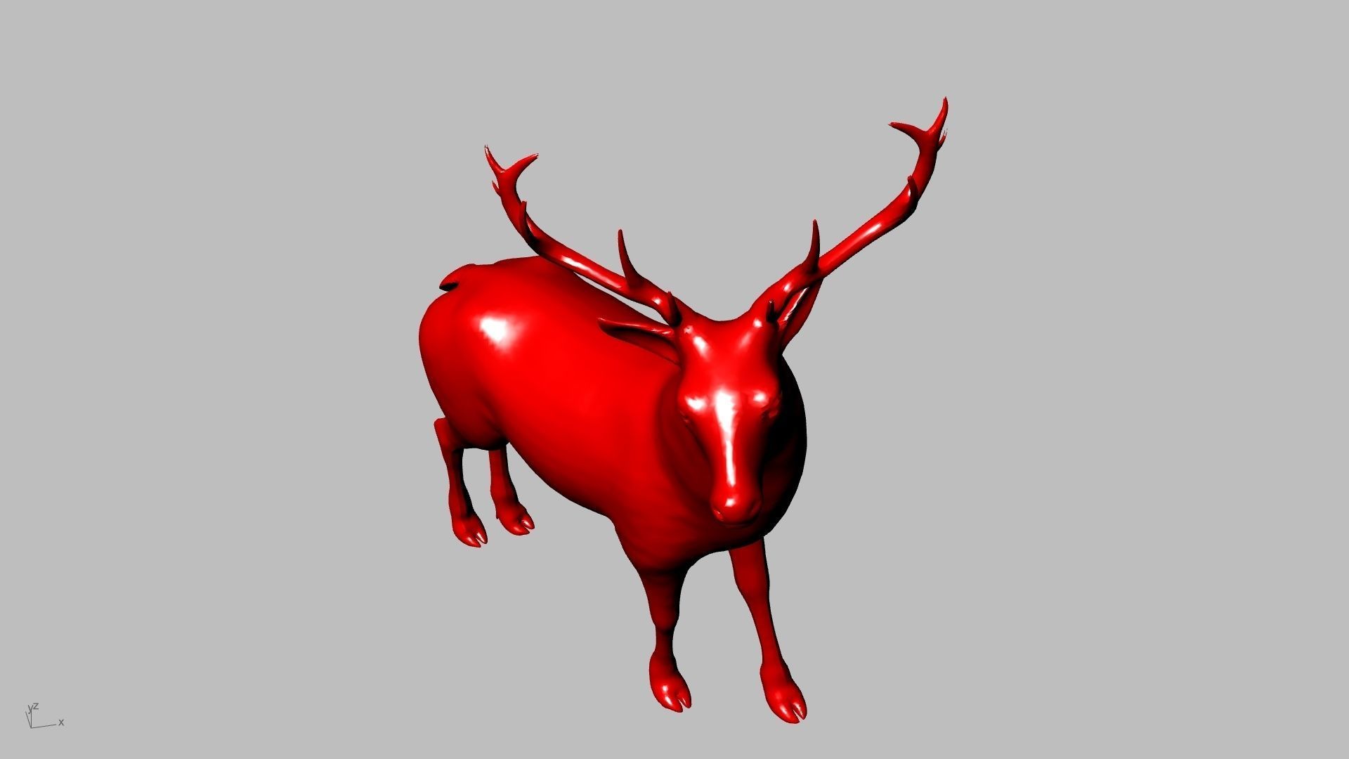 reindeer small stl verified  3D print model_19