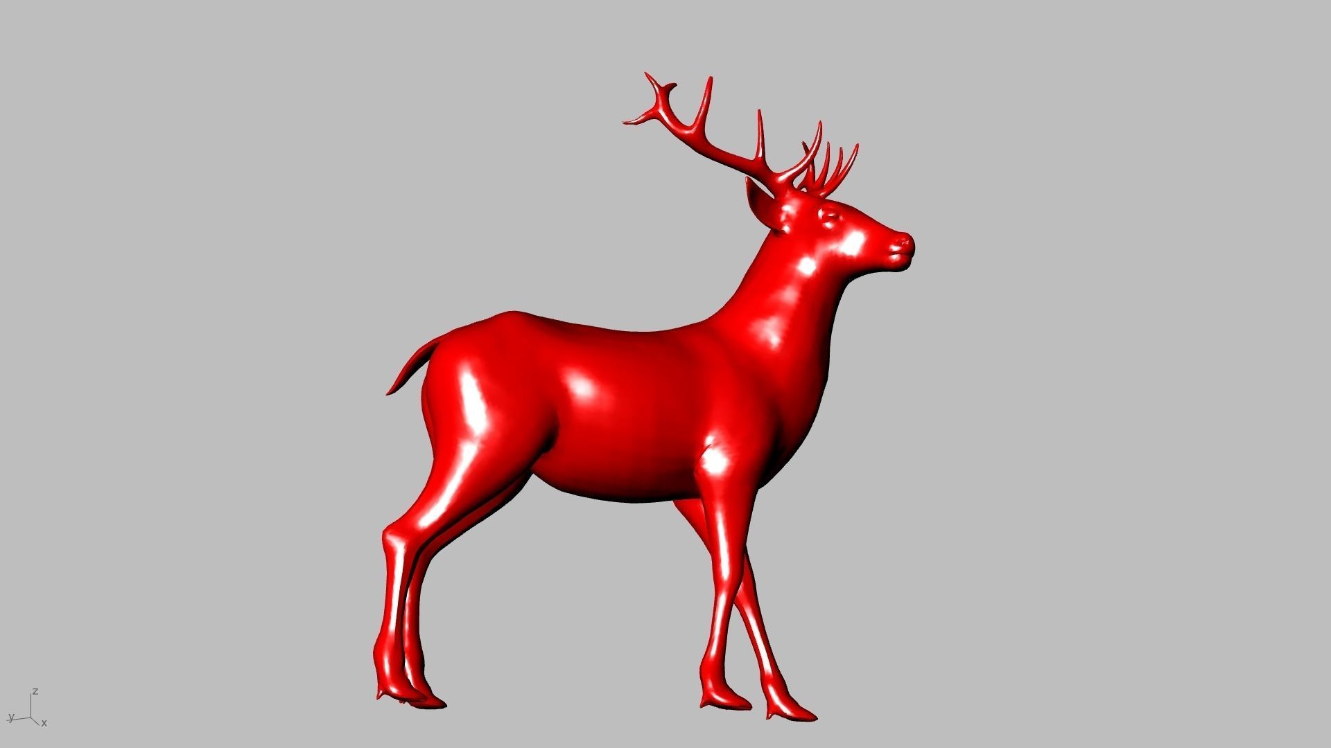 reindeer small stl verified  3D print model_13