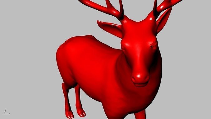 reindeer small stl verified  3D print model