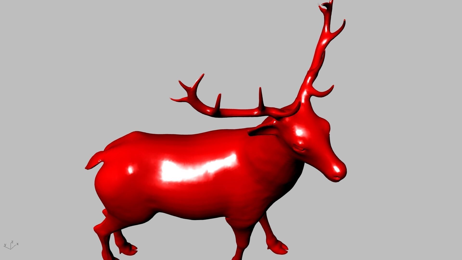 reindeer small stl verified  3D print model_11