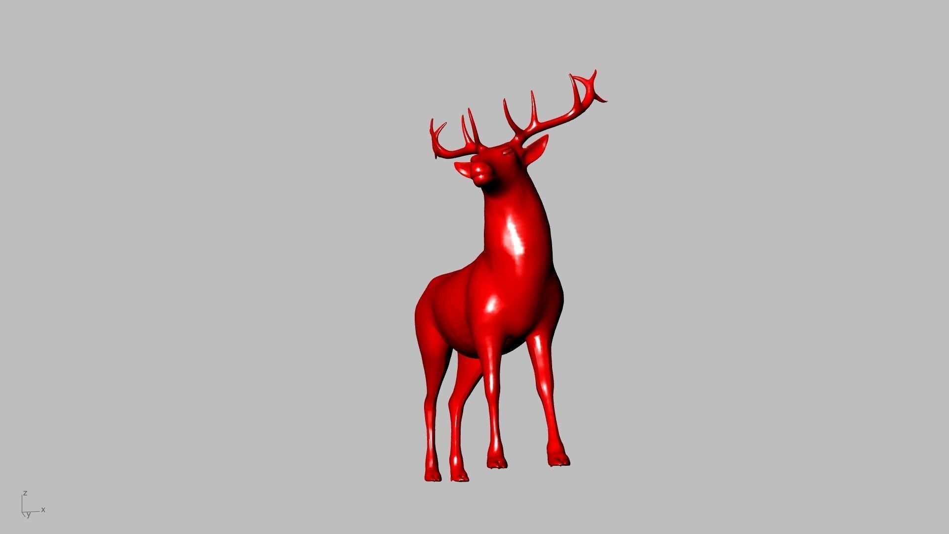 reindeer small stl verified  3D print model_3