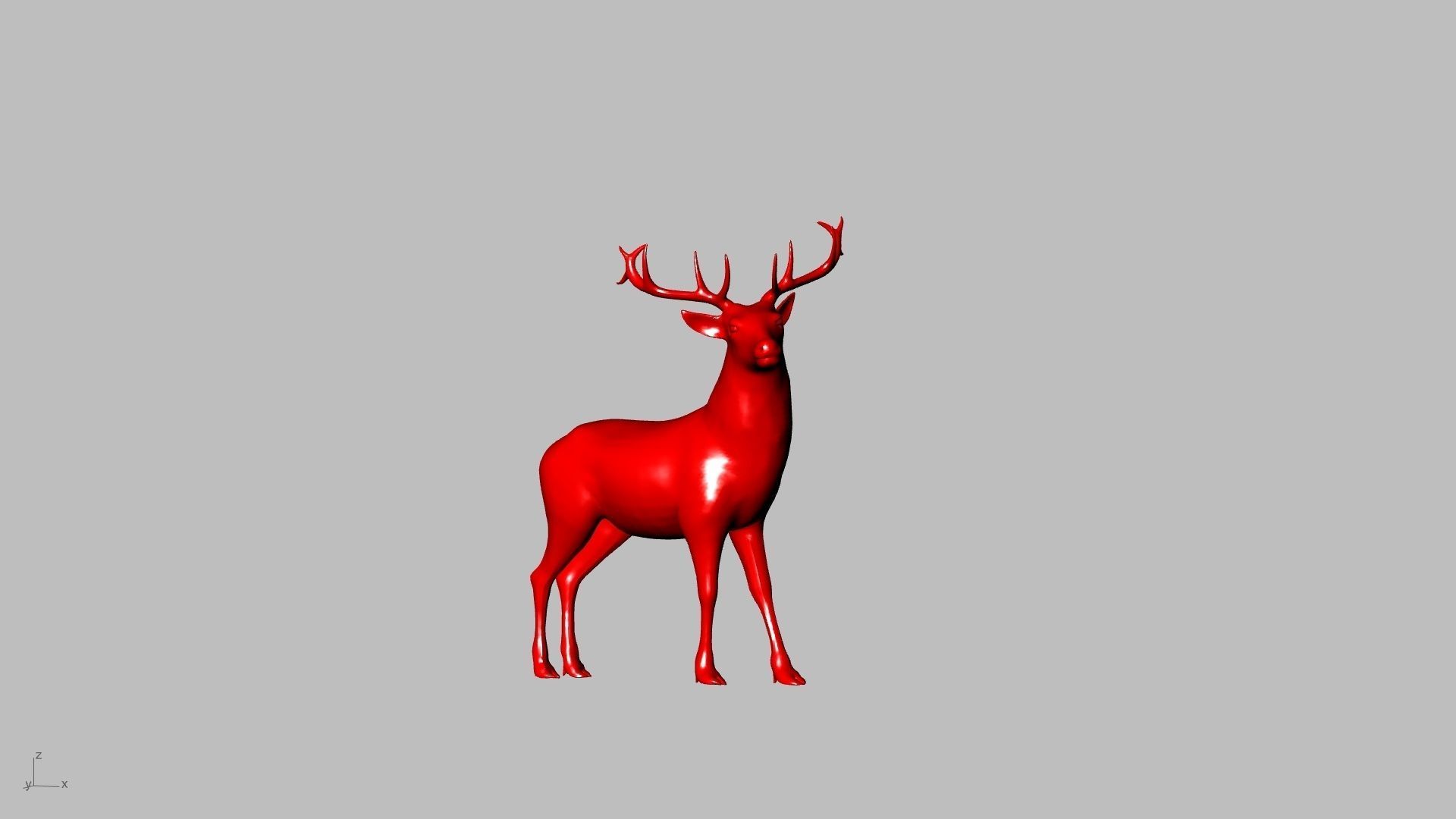 reindeer small stl verified  3D print model_20