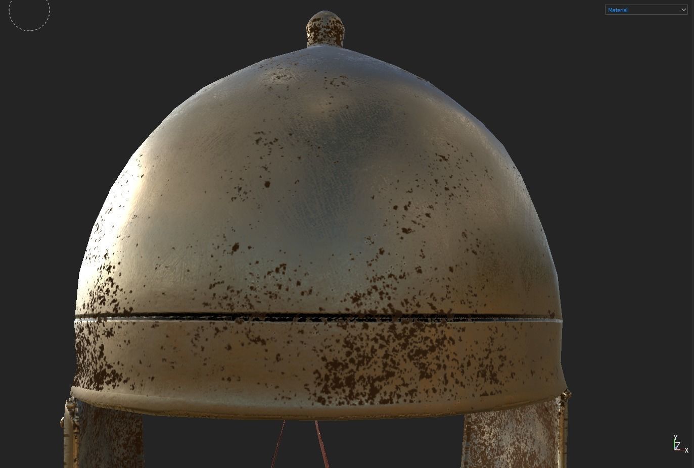 Roman Helmet 01 Low-poly 3D model_23