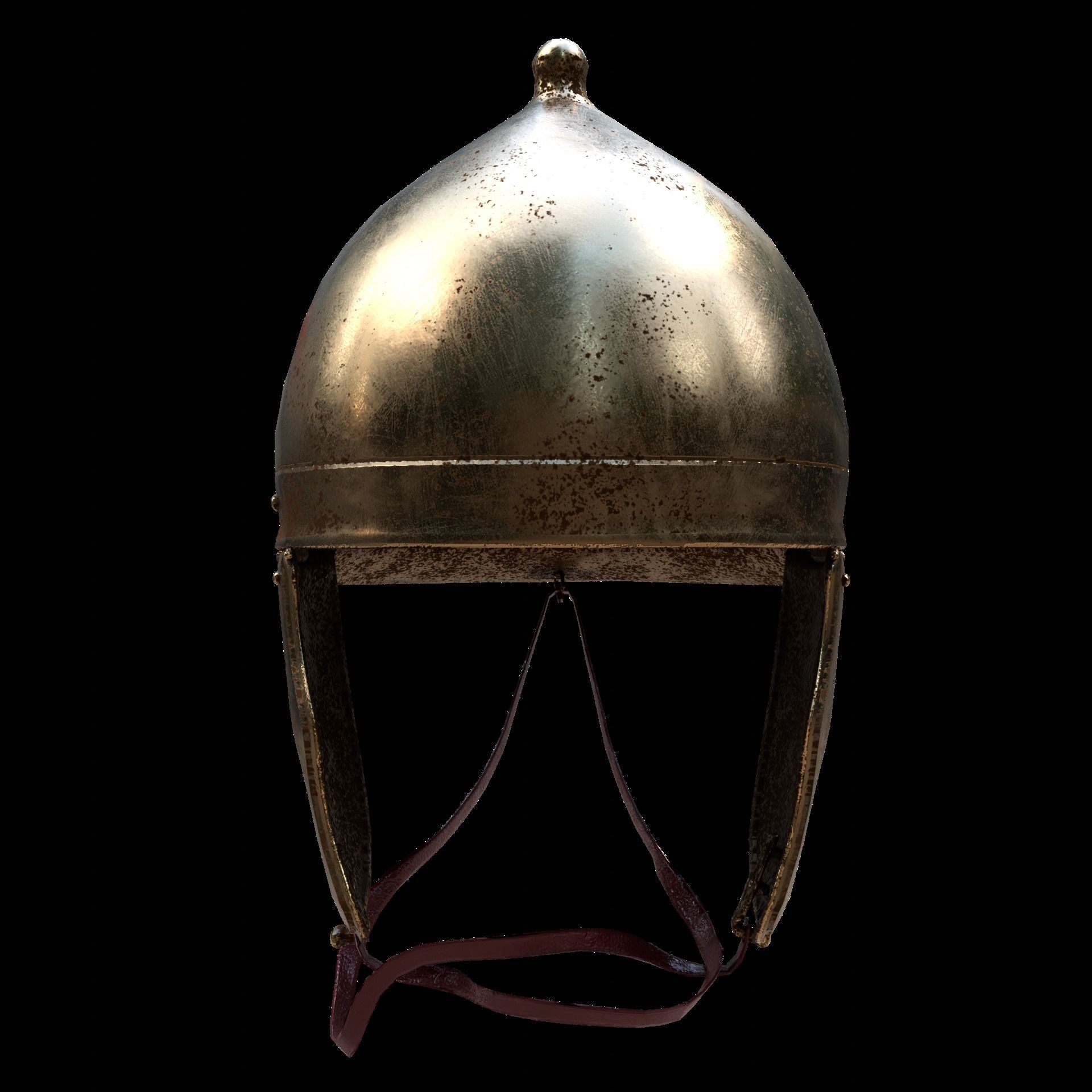 Roman Helmet 01 Low-poly 3D model_1