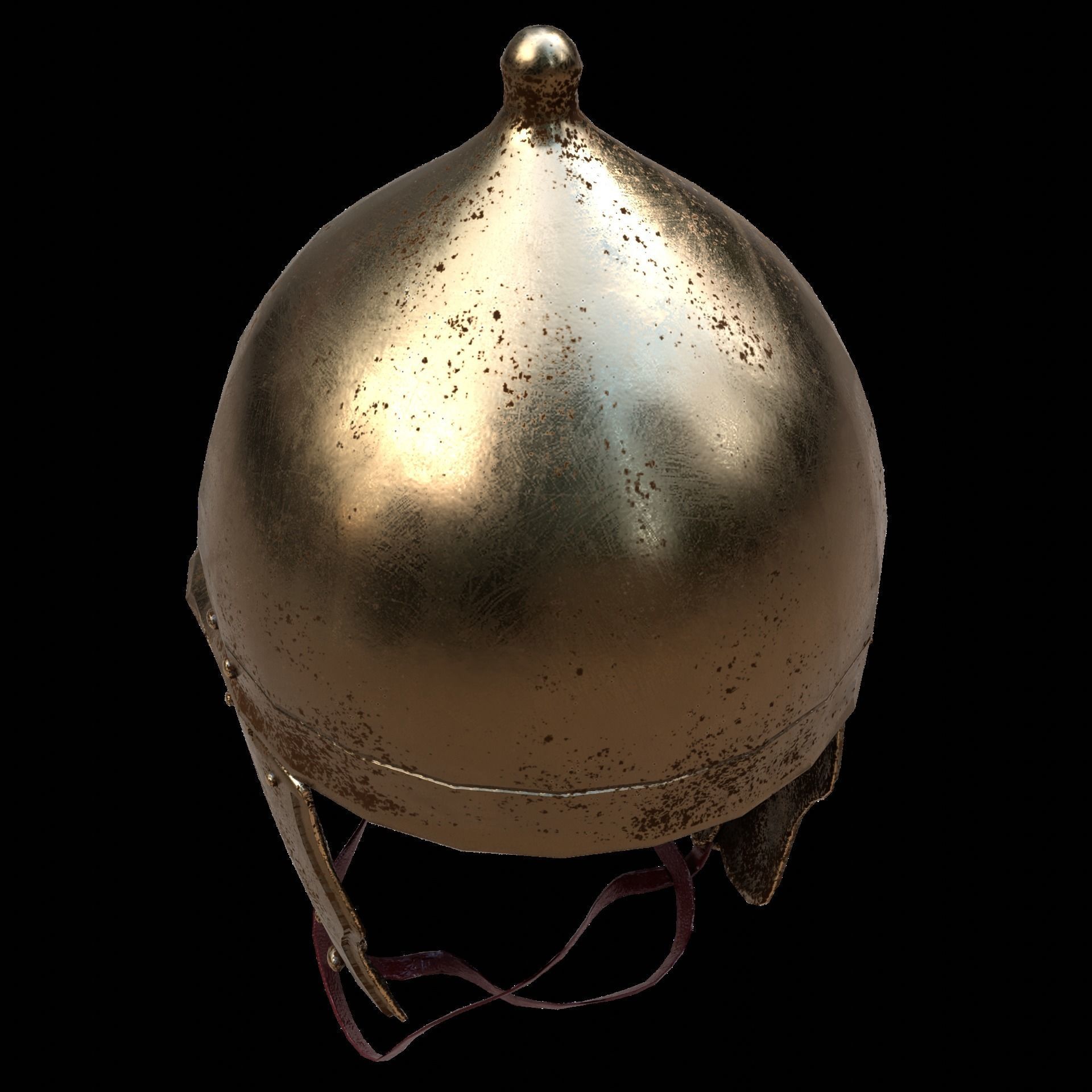 Roman Helmet 01 Low-poly 3D model_9