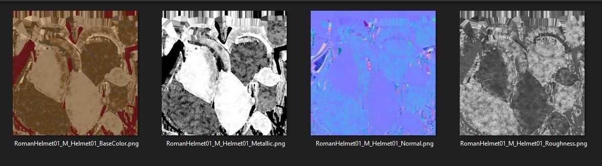 Roman Helmet 01 Low-poly 3D model_27