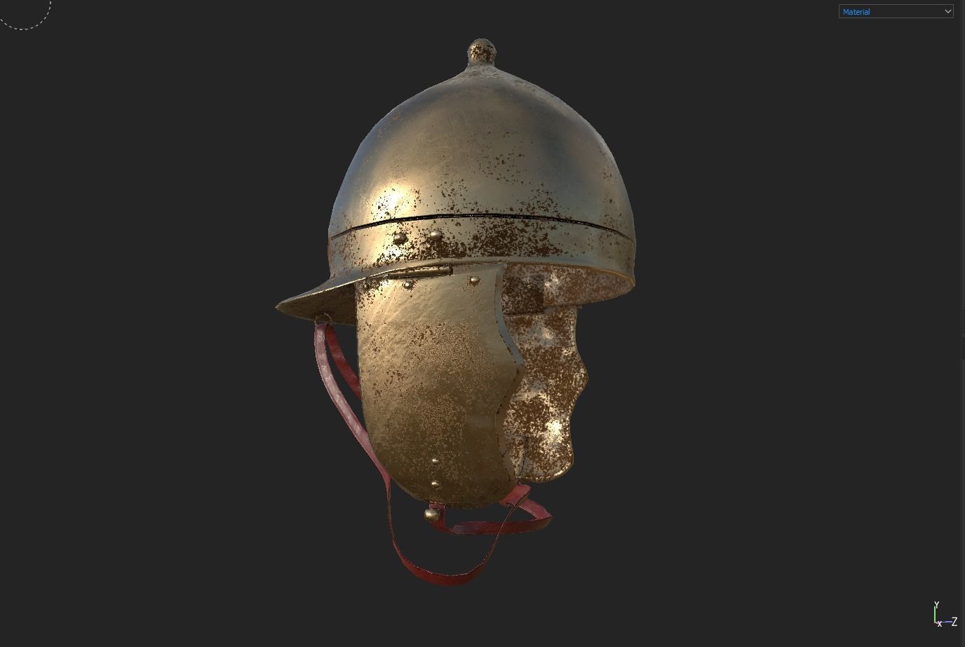 Roman Helmet 01 Low-poly 3D model_22