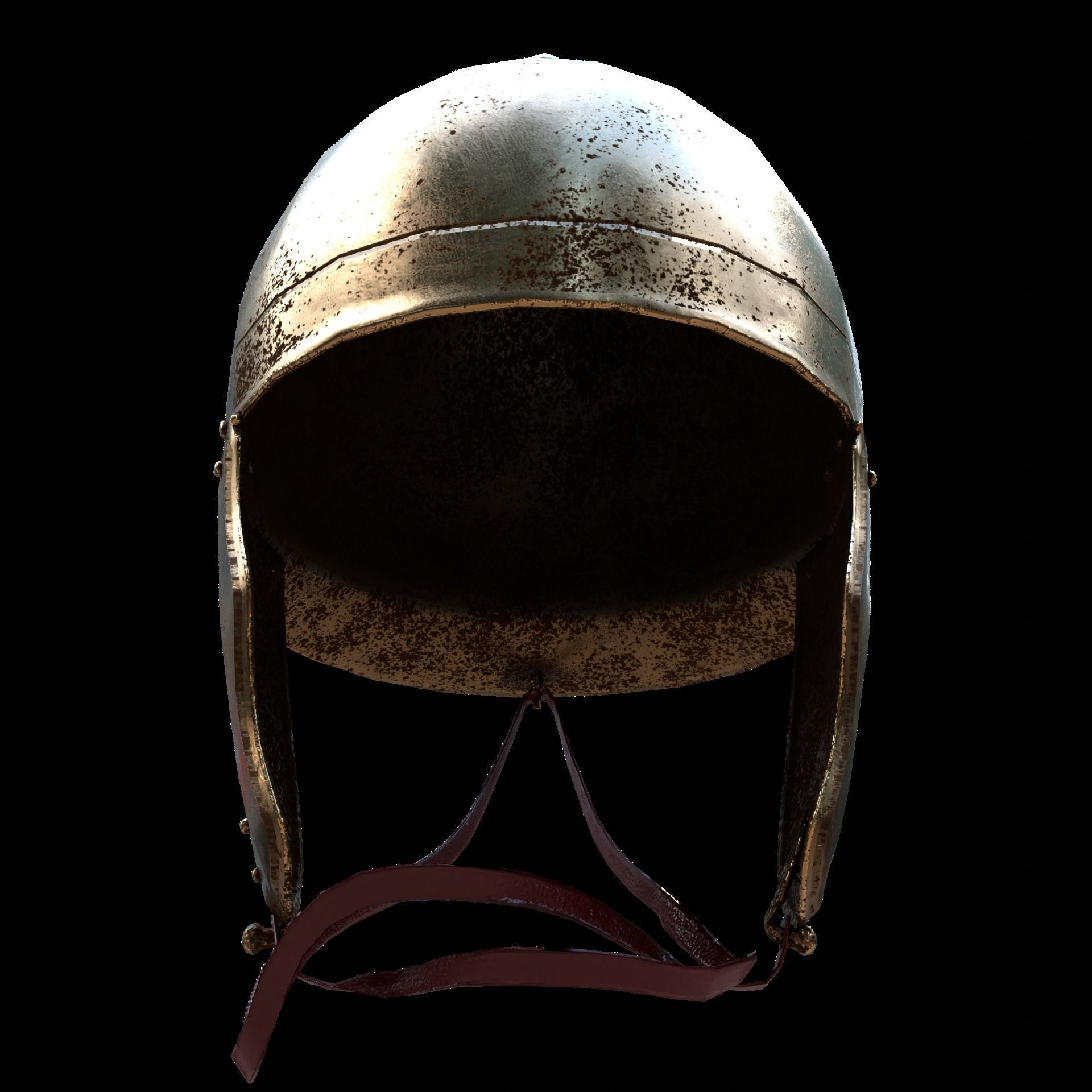 Roman Helmet 01 Low-poly 3D model_2