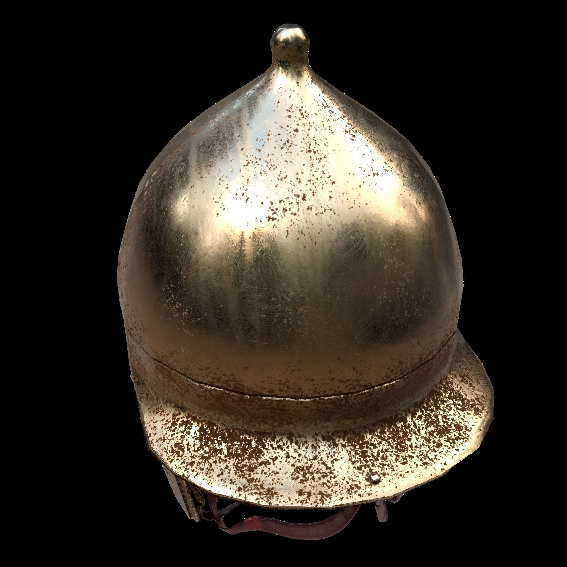 Roman Helmet 01 Low-poly 3D model_4