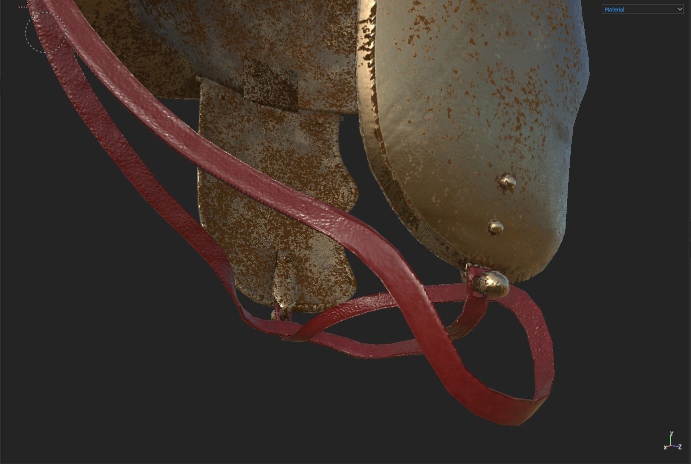 Roman Helmet 01 Low-poly 3D model_26