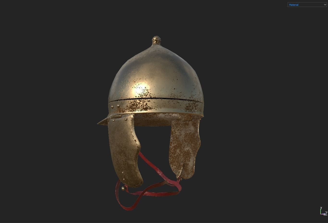 Roman Helmet 01 Low-poly 3D model_20