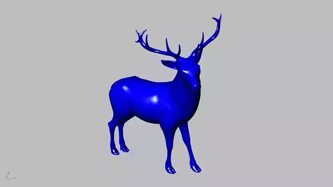 big size reindeer toy  stl verified