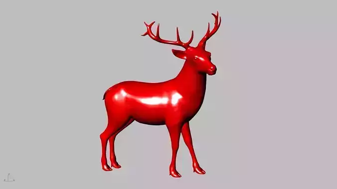 2 models reindeers stl verified